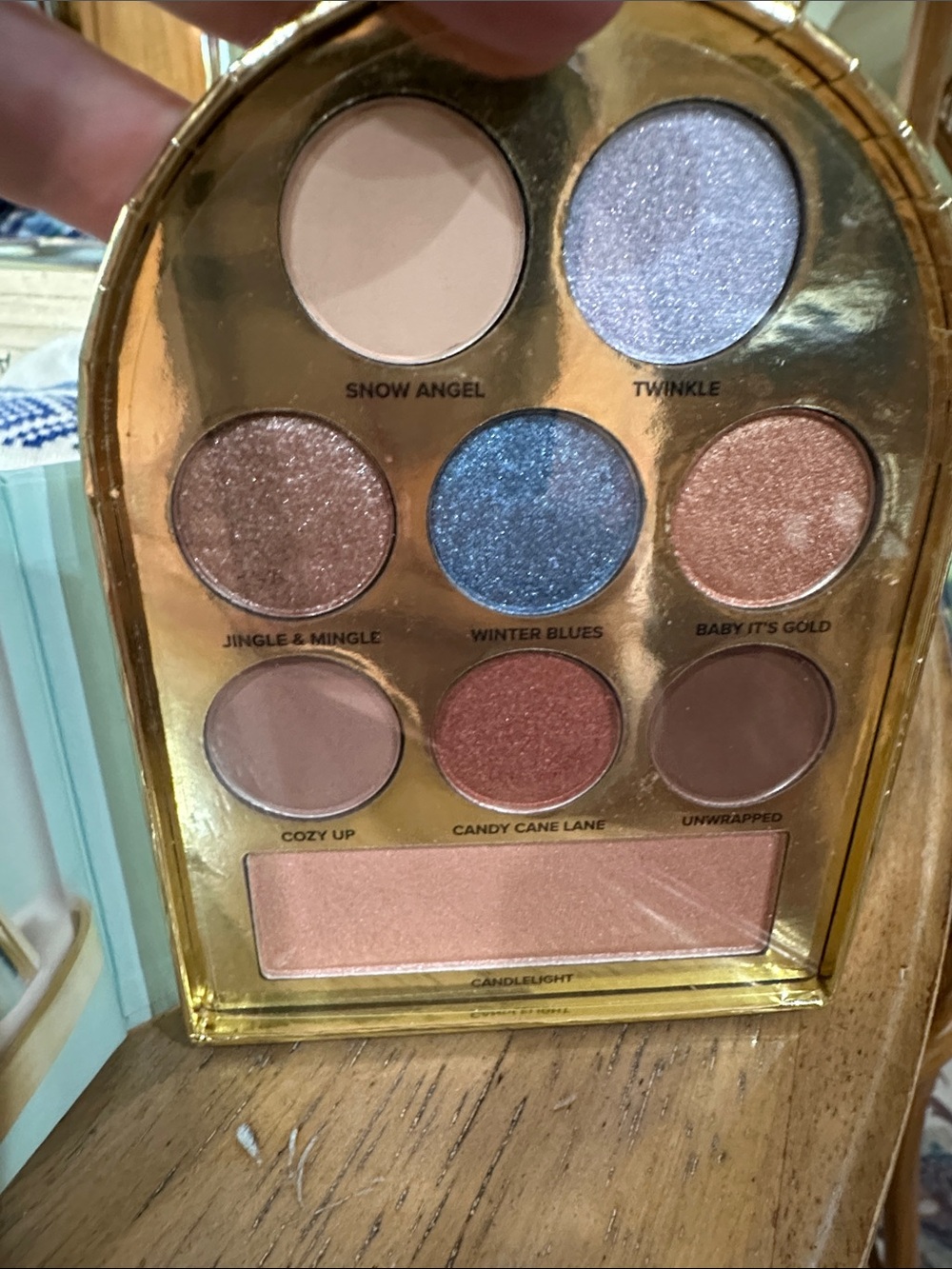Too Faced Pink & Mint Holiday Decorative eyeshadow, and blush, duo, new - Picture 5 of 11